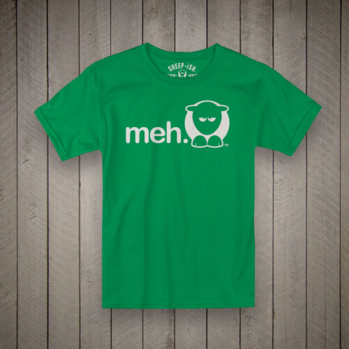 Sheep-ish ® Kids Organic Meh® T-Shirt Green