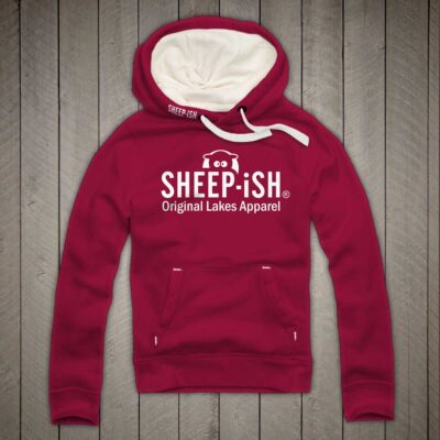 Sheep-ish ® Clothing Original Lakes Apparel Hoodie Cranberry