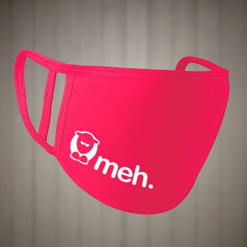 Sheep-ish ® Meh Face Covering Hot Pink